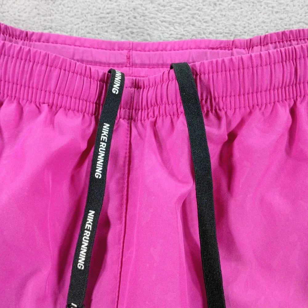 Nike Womens Dri-FIT Running Shorts Pink Medium Mesh Side Panels
